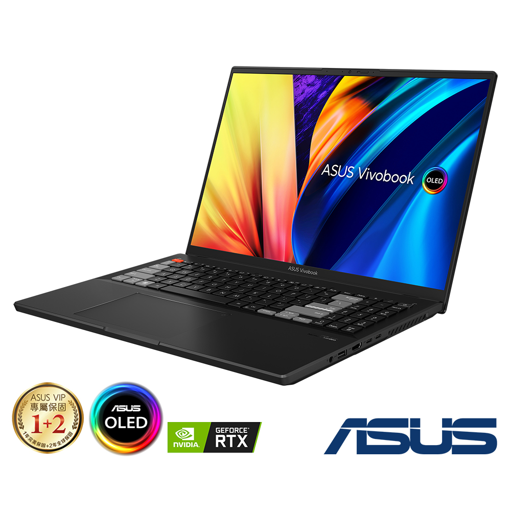 ASUS N7601ZW 16吋4K筆電(i7-12700H/RTX3060/32G/1TB SSD/零度黑