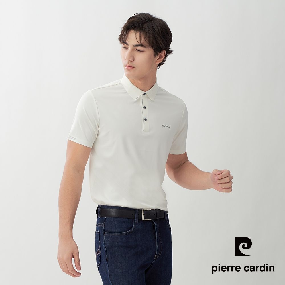 Pierre Cardin皮爾卡登 網路獨家 男款 素色百搭涼感/網眼透氣彈性短袖POLO衫(多色任選) (D款(涼感))