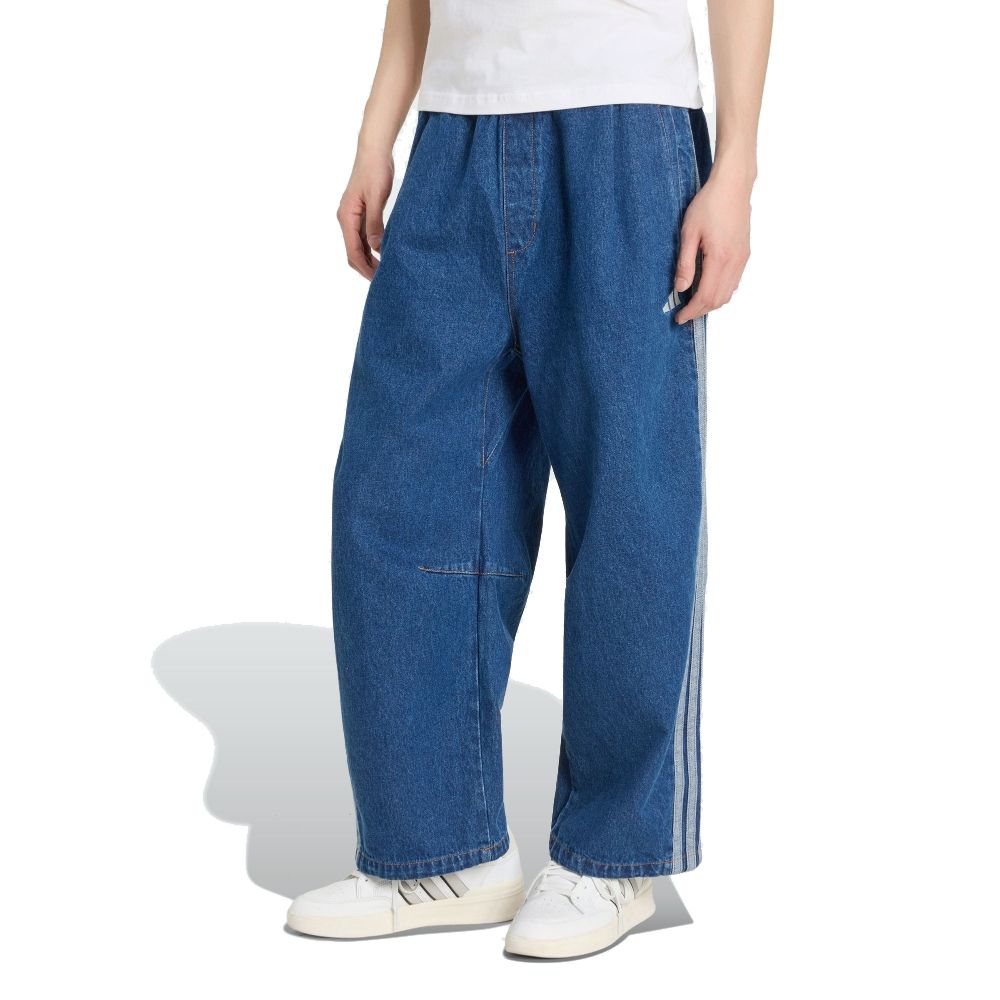 【Adidas 愛迪達】 STA DNM OVR PNT 寬鬆 丹寧長褲 牛仔褲 男 A-KV5882 B-KV5884 C-KV5883 (C 男款-KV5883)
