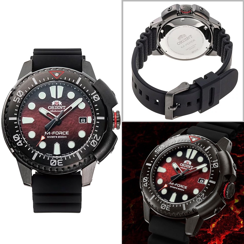 ORIENT 東方錶  M-Force 系列 200M 潛水機械腕錶-RA-AC0L09R