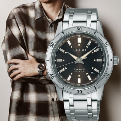 SEIKO 精工 presage 60年代復古機械腕錶-39.5mm 4R35-06H0U/SRPL09J1 ˍSK040