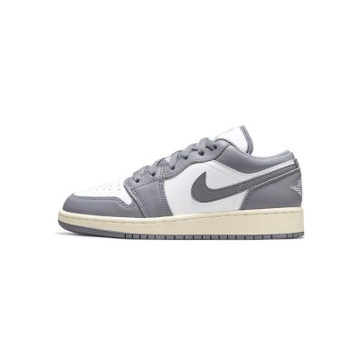 Air Jordan 1 Low Vintage Grey 復古底 淺灰 女 553560-053