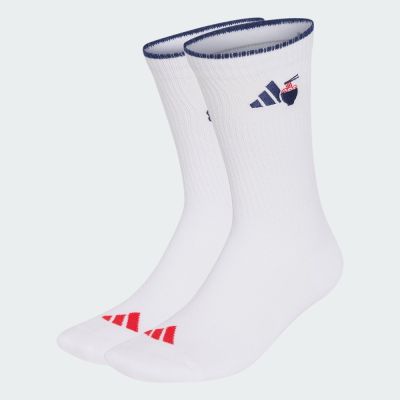【adidas 愛迪達】 中筒襪 2 雙入 男/女 KS4146