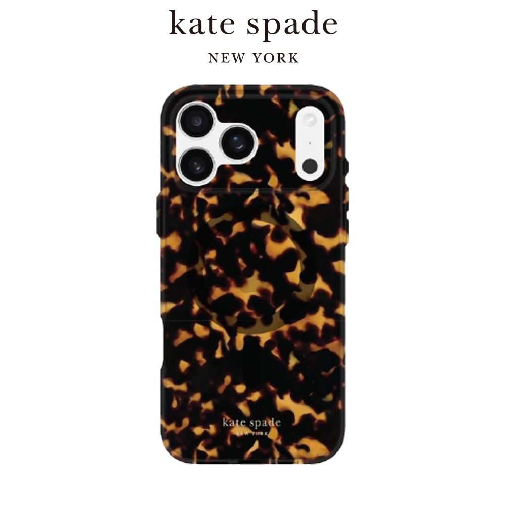 【kate spade】iPhone 17系列 精品磁吸防摔殼 華麗玳瑁