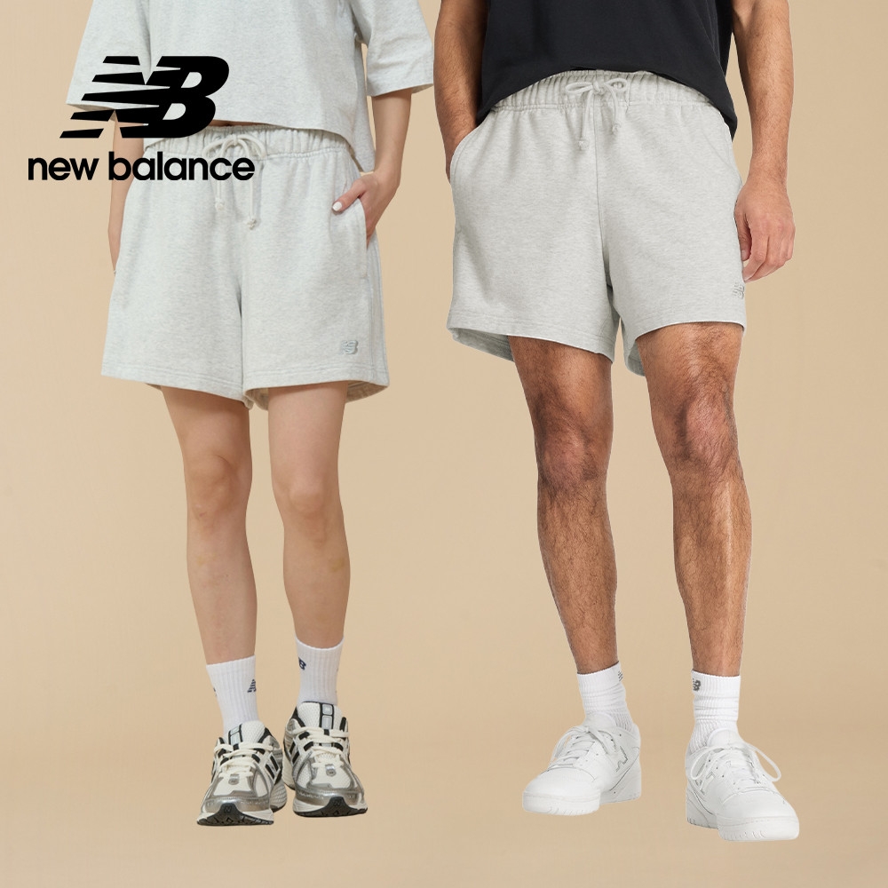 【New Balance】 棉質短褲_男性_淺灰色_MS41511AHH
