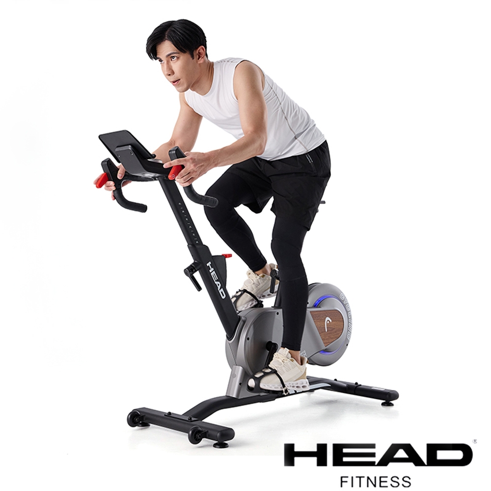 HEAD 自發電磁控訓練單車-H908B 靜音皮帶 32段磁控