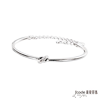 J code真愛密碼銀飾 結伴純銀女手環