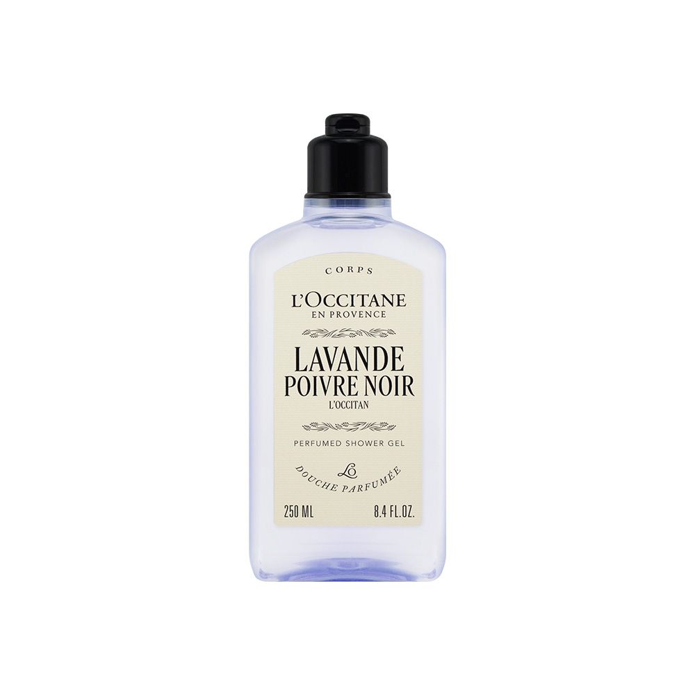 LOCCITANE歐舒丹 黑曜薰衣草沐浴膠(250ml)_國際航空版