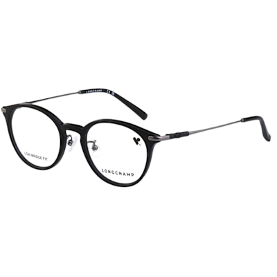 LONGCHAMP 光學眼鏡(黑配銀色)LO2758LBJ