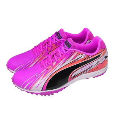 Puma 田徑鞋 EvoSpeed Haraka Sparked 男鞋 紫 黑 中長跑 釘鞋 313592-02