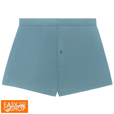 EASY SHOP-iONNO-抗臭清新褲-天然植萃抗菌防臭透氣男士大平口內褲-英倫藍