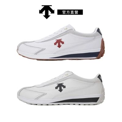 【DESCENTE】迪桑特 CHRON RACER 中性 運動休閒鞋 (黑白色/紅藍色)