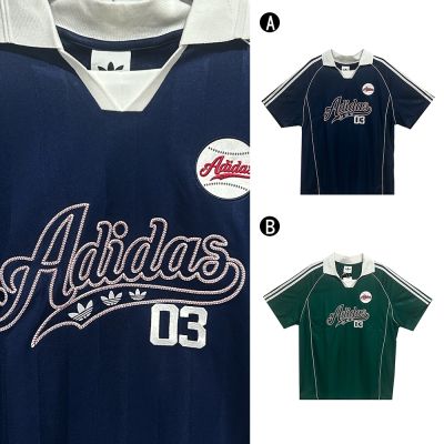 【Adidas 愛迪達】BASEBALL JERSEY 棒球 短袖上衣 男 A-LF6075 B-LF6076