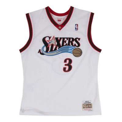 M&N NBA SWINGMAN HOME JERSEY 76ERS 2000 ALLEN IVERSON 男 籃球背心 SMJYGS18200-P76WHIT00AIV
