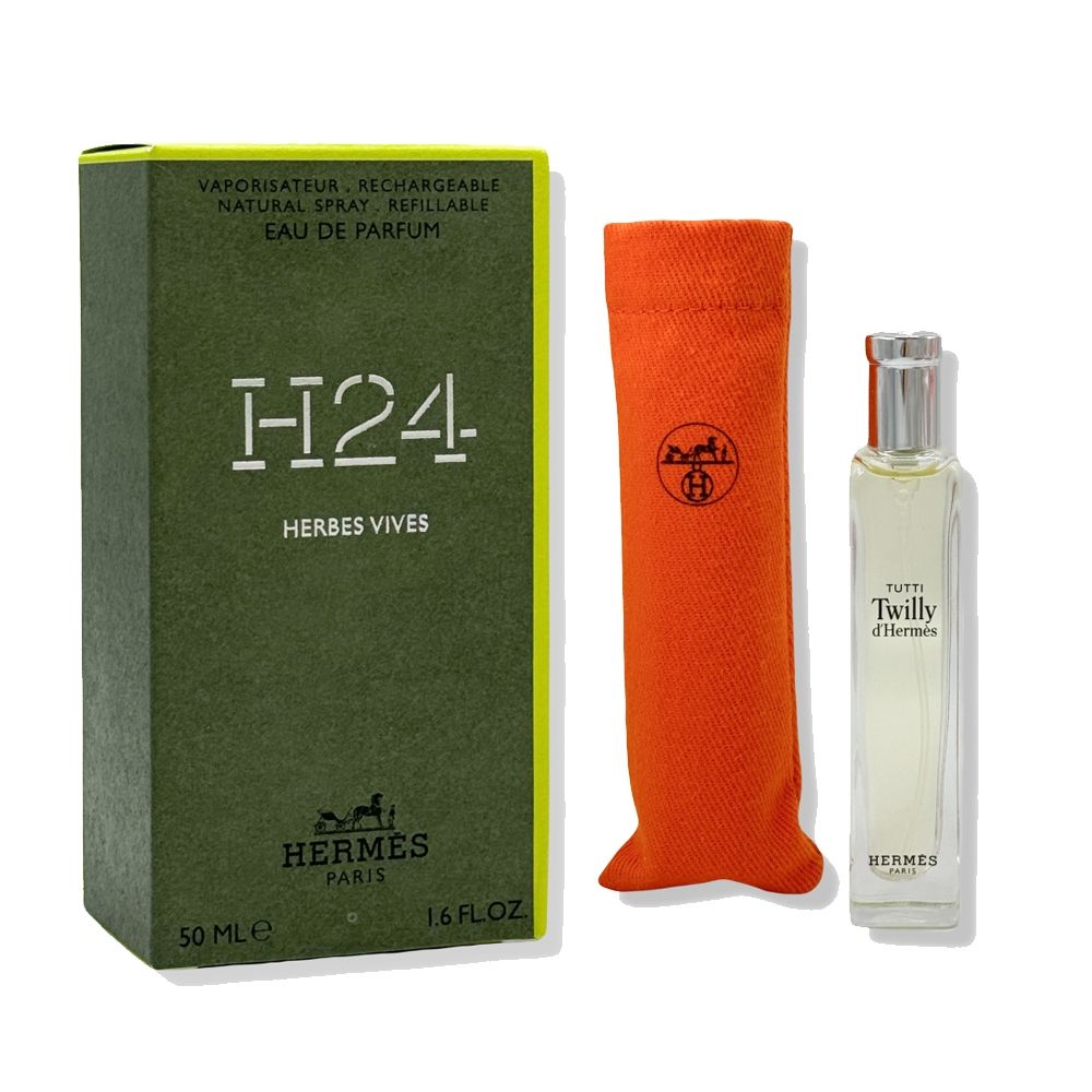 Hermes 香水/淡香精組合(H24 Herbes Vives 50ml +Tutti Twilly 15ml