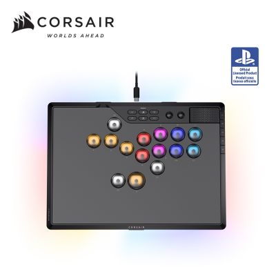 海盜船Corsair NOVABLADE 星刃 Pro V2  RGB無線十五鍵格鬥搖桿【MGX磁軸 | 黑】