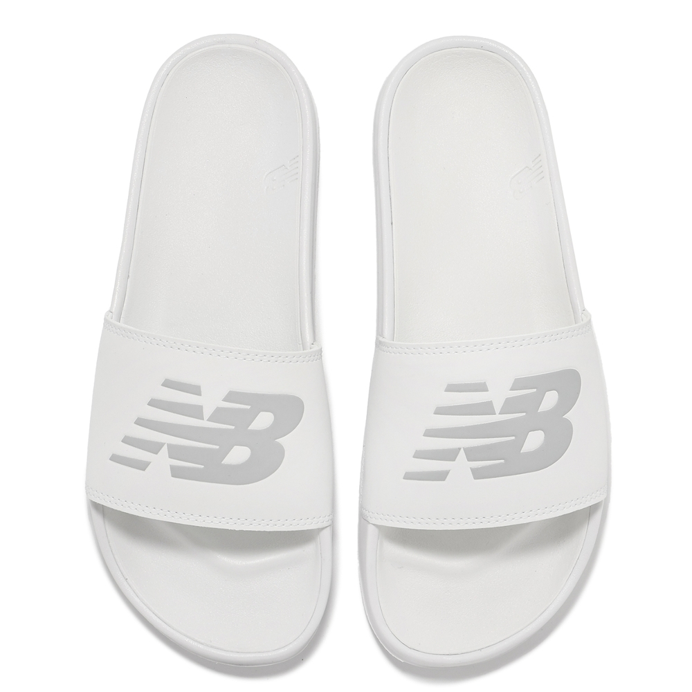 New Balance 拖鞋200 男鞋白灰緩衝運動拖鞋涼拖鞋NB SUF200W2-D 涼
