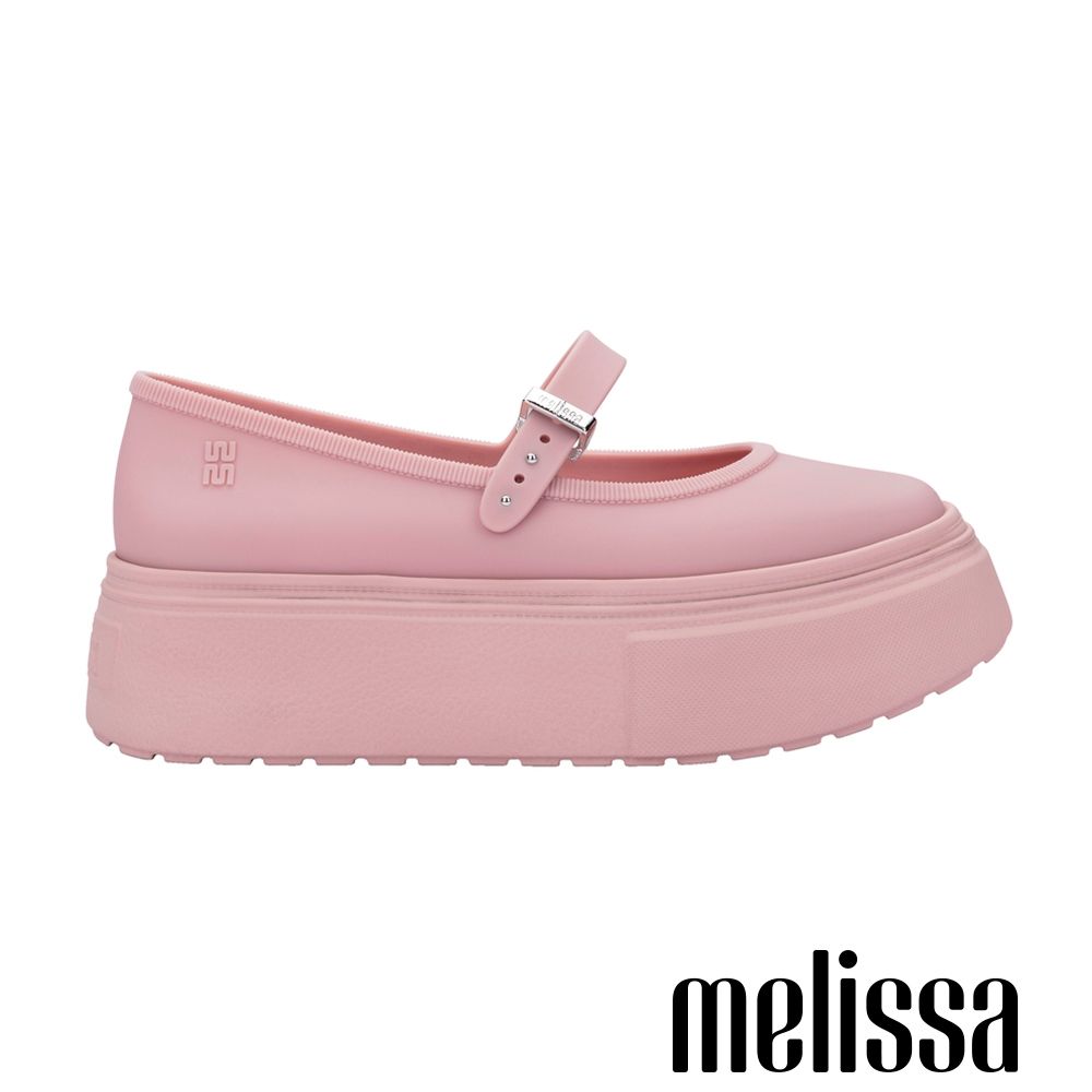 Melissa-圓頭厚底瑪莉珍鞋-粉色