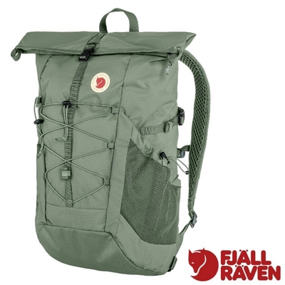 【Fjallraven 北極狐】Abisko Hike Foldsack 多功能輕量登山健行背包25L 27222-614 綠繡