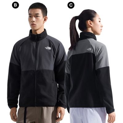 The North Face 官方旗艦 北面男女款拼接色保暖抓絨外套(多款可選)