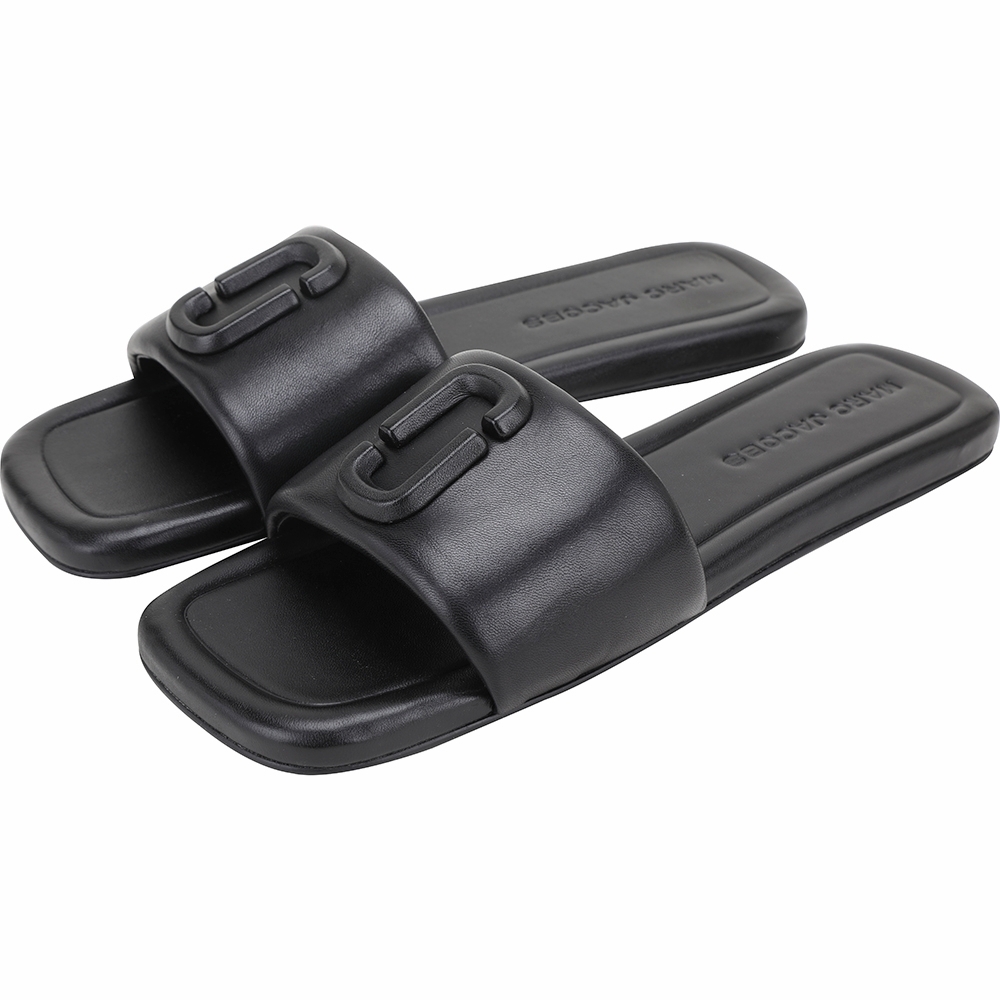 MARC JACOBS The J Marc 牛皮方頭涼鞋/拖鞋-3款可選 (黑色)
