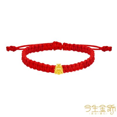 今生金飾 富貴金馬手繩 黃金串珠手繩
