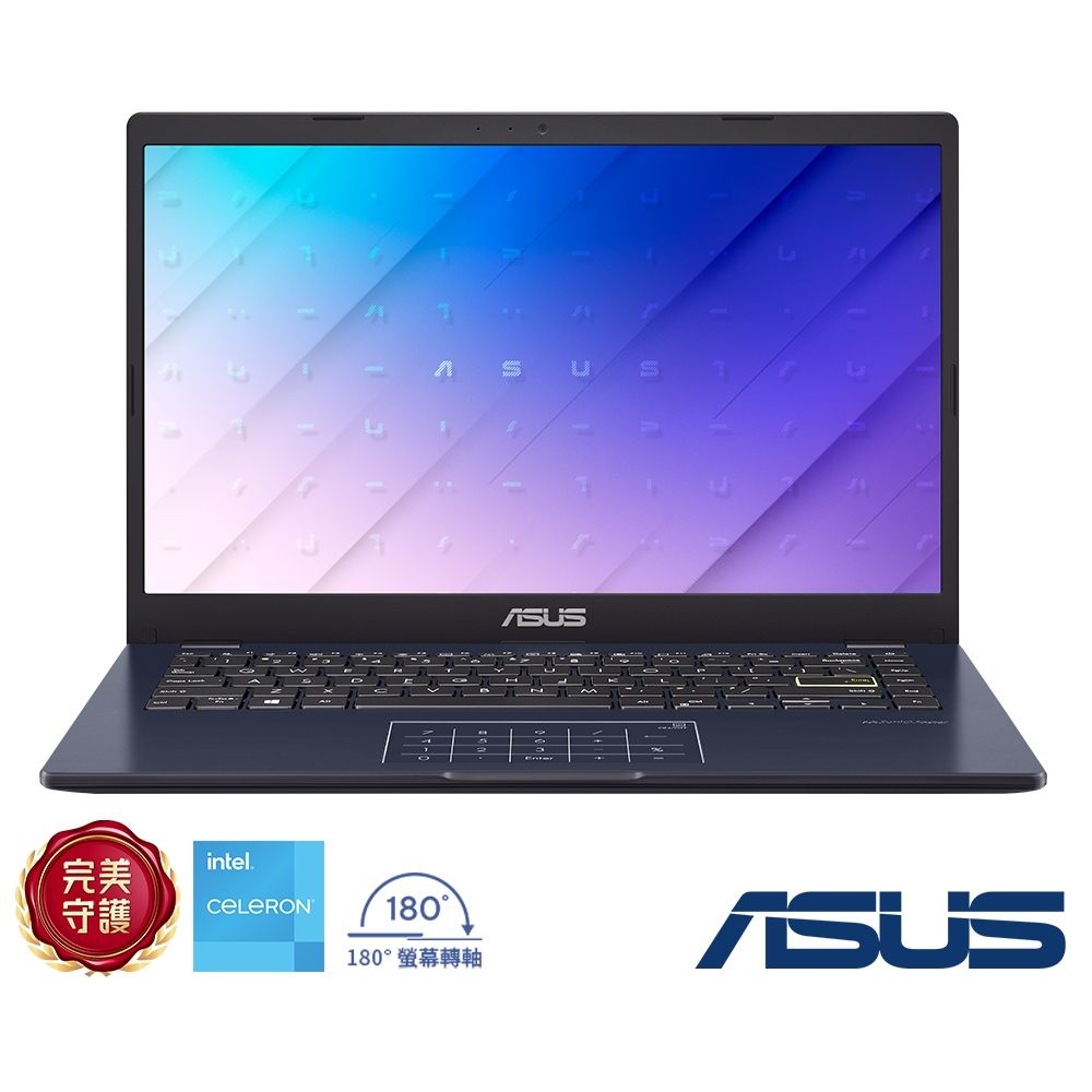 ASUS E410KA 14吋筆電(N4500/4G/128G_eMMC/星夜黑/Win11 Home(S