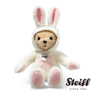 STEIFF德國金耳釦泰迪熊 Teddy Bear Bunny White 兔年泰迪熊 經典泰迪熊 黃標
