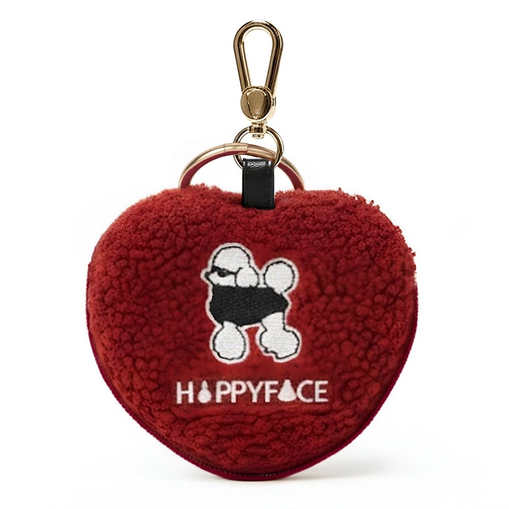 HAPPYFACE 都會時尚愛心購物吊飾 (HB0211) (暗紅色)