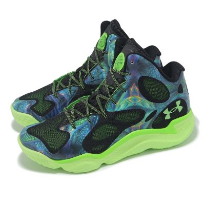 Under Armour 籃球鞋 CURRY Spawn Flotro 男鞋 綠 黑 緩震 回彈 UA 3026640301