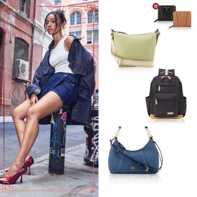 【經典包+夾組】NINE WEST 兩用斜背包/後背包/托特包/手提包+短夾