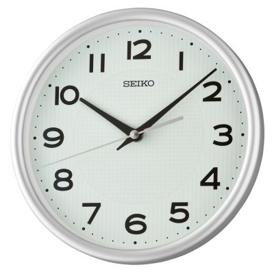 SEIKO 日本精工 夜光面板 滑動式秒針 靜音 座掛兩用 掛鐘/桌鍾(QXA836S)21.6cm