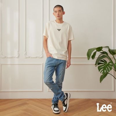 Lee 男款 705 中腰標準小直筒牛仔褲 中淺藍洗水