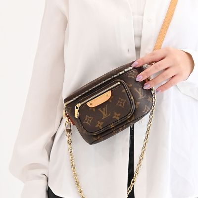 LOUIS VUITTON路易威登 LV M82335 Mini Bumbag 經典老花腰包/肩背/斜背包