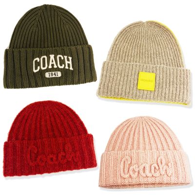 COACH 羊毛保暖毛帽(多款供選)