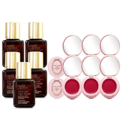 EsteeLauder雅詩蘭黛 *ESTEE LAUDER雅詩蘭黛 特潤超導全方位修護露15ml*5+年輕無敵膠原霜15ml*5(盒裝/正統公司貨) (雙正貨容量組)
