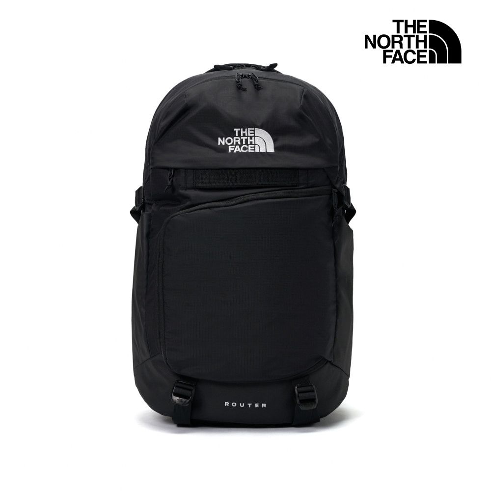 【The North Face 官方旗艦】 北面男女款黑色便捷收納休閒後背包｜52SF4HF