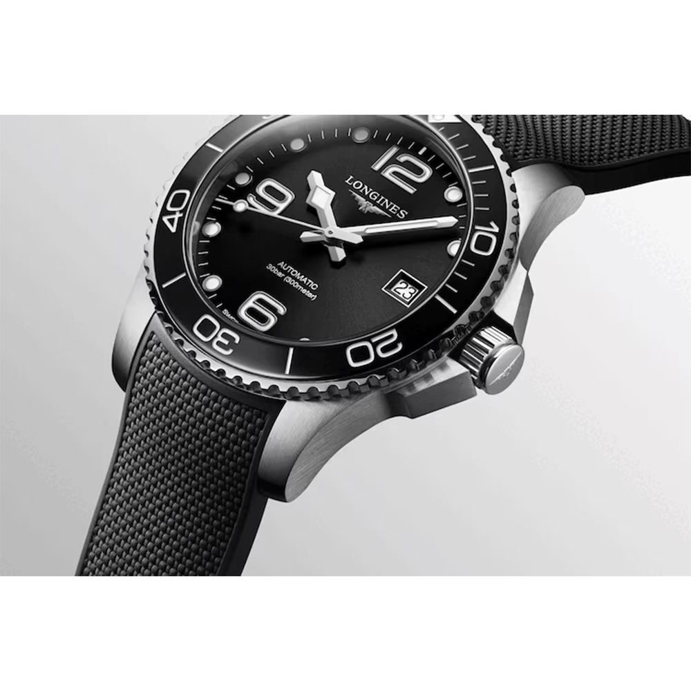 LONGINES 浪琴深海征服者浪鬼陶瓷潛水機械錶週年慶狂歡-黑/39mm L3