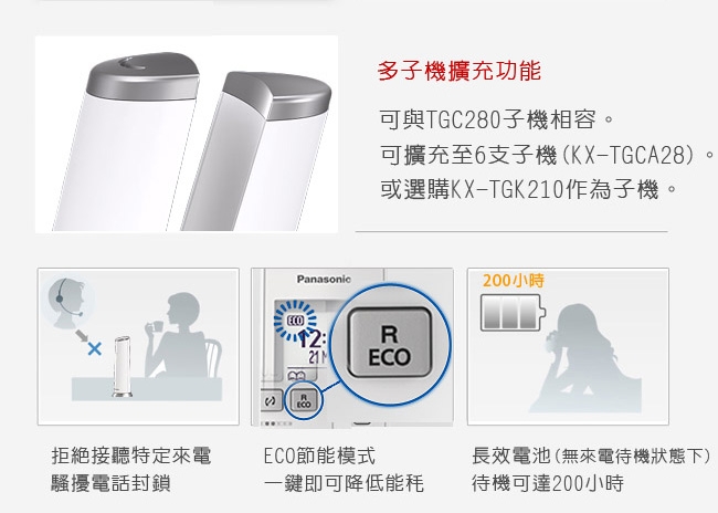Panasonic國際牌 KX-TGK210TW - 詳情5
