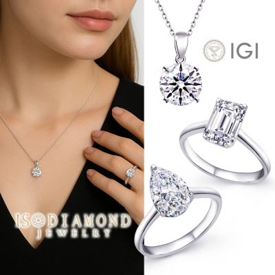 IS DIAMOND IGI 無螢光 3克拉 18K鑽戒/鑽墜 最白D淨度VS 經典款任選