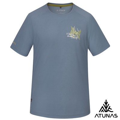 【ATUNAS 歐都納】男款POLARTEC POWER DRY透氣排汗短袖T恤A1TS2501M深巖灰/抗臭/銀離子