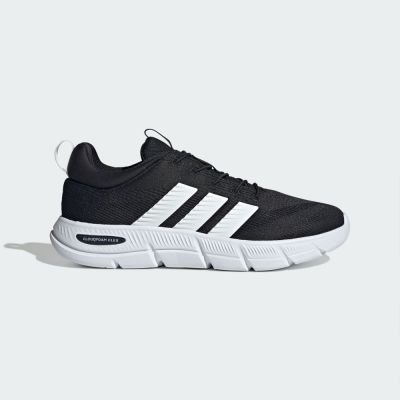 ADIDAS 男慢跑鞋 黑CLOUDFOAM FLEX-ELASTIC LACES運動鞋HQ2547