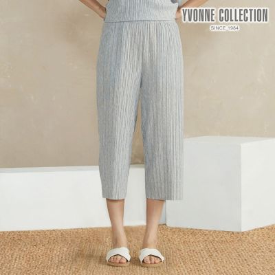 YVONNE 以旺傢飾 壓褶八分褲-寧靜灰（M/L）