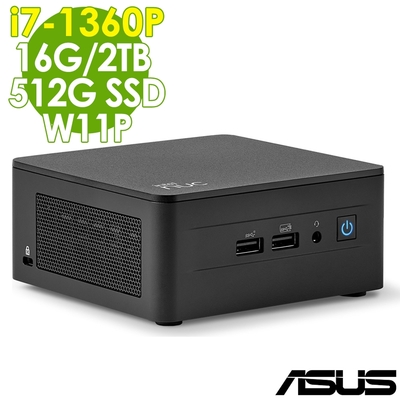 ASUS華碩 ASUS NUC 13代迷你電腦(i7-1360P/16G/2TB+512G SSD/W11P)