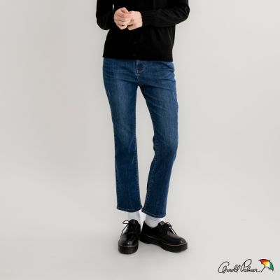 Arnold Palmer -女裝-COOLMAX機能牛仔小喇叭褲-藍色