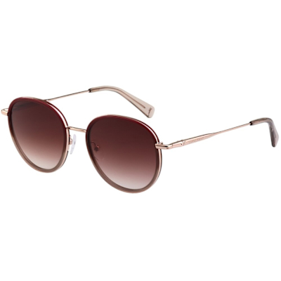 LONGCHAMP 太陽眼鏡(咖啡配玫瑰金)LO176S