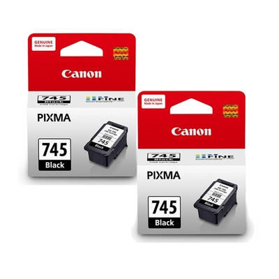 Canon PG-745/PG745 原廠黑色墨水匣(2入組)