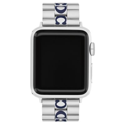 COACH Apple Watch 錶帶 38/40/41mm適用 品牌C字 不鏽鋼錶帶 夏日煥新提案 送禮推薦 (不含手錶)