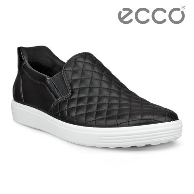 經典菱格紋皮革套入式休閒鞋