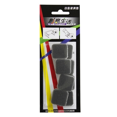 創意生活 自粘傢俱墊 2.5cm方*8pcs 台灣製（P91447）顏色隨機